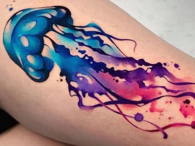 Tatuagens em aquarela